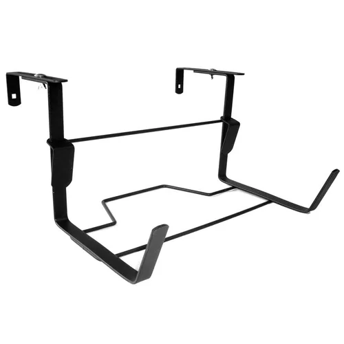 Support de jardinière universel réglable en métal gris martelé 35 cm
