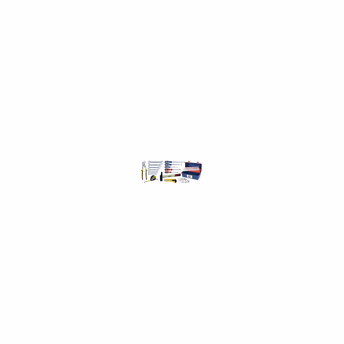 Caisse à outils – Outifrance, 22 pièces, Dimensions : 400 × 200 × 180 mm, Matière : Plastique