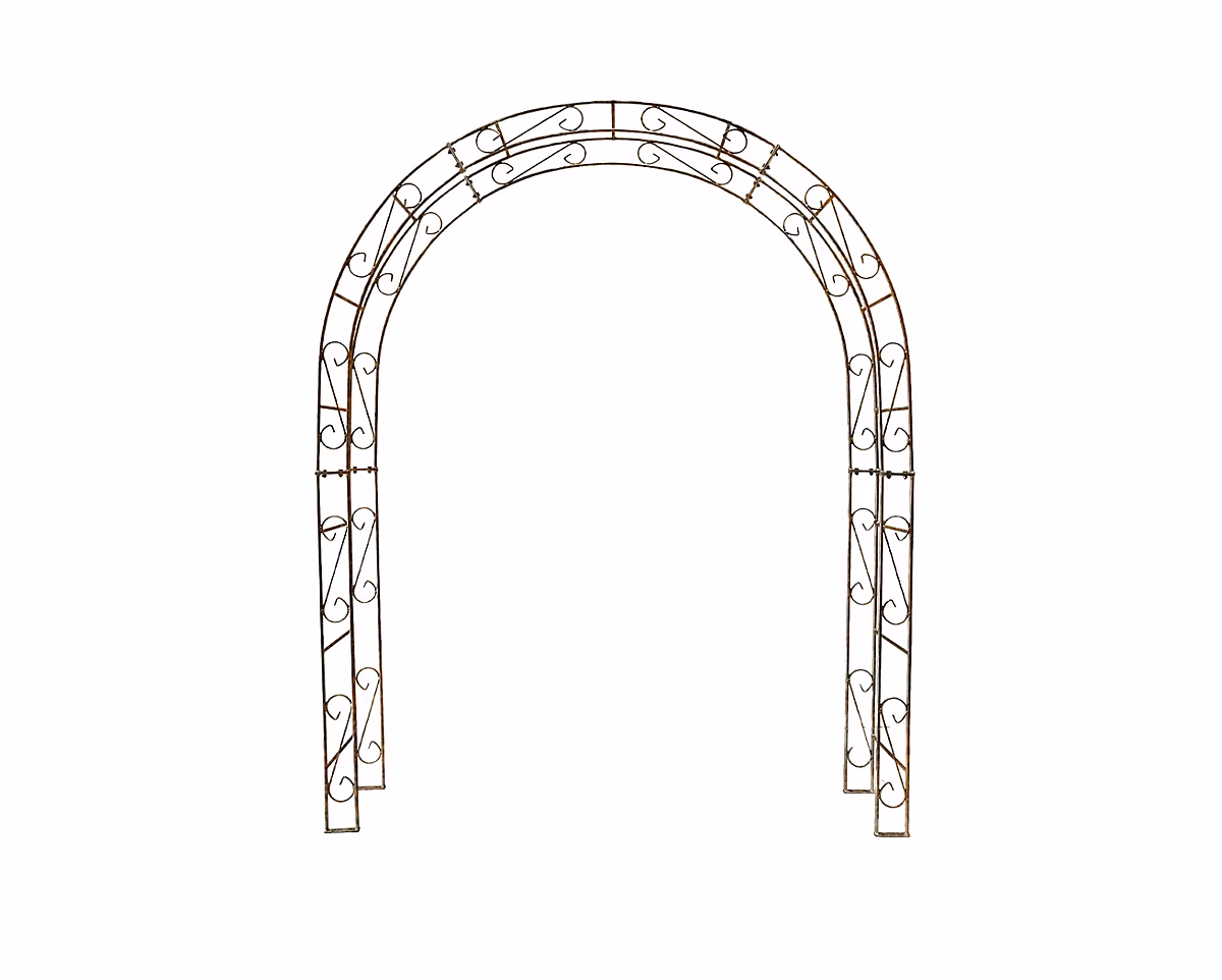 Arche de jardin ALEX sommet arrondi – 200 cm rouiller