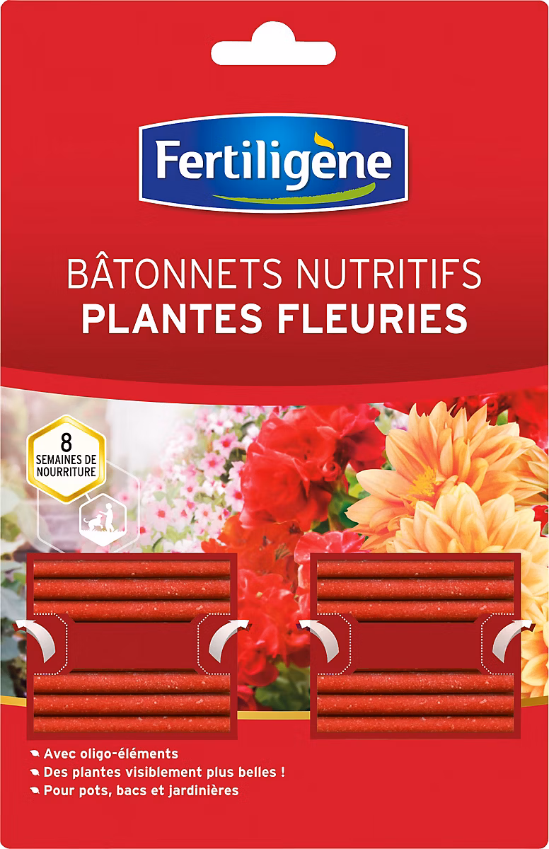 Engrais – Bâtonnets pour plantes fleuries Fertiligène (x 40)