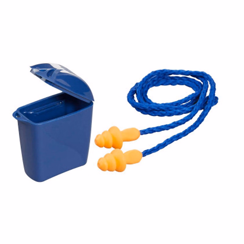 Casque et bouchon anti-bruit – 1 Paire De Bouchons D'oreilles Réutilisables Avec Cordelette Et Boîte De Rangement Snr 26 Db