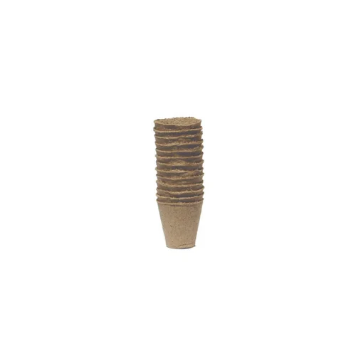 Pots ronds coloris beige 100 % biodégradables Nortene Growing Pot x 24 - Ø 6 cm