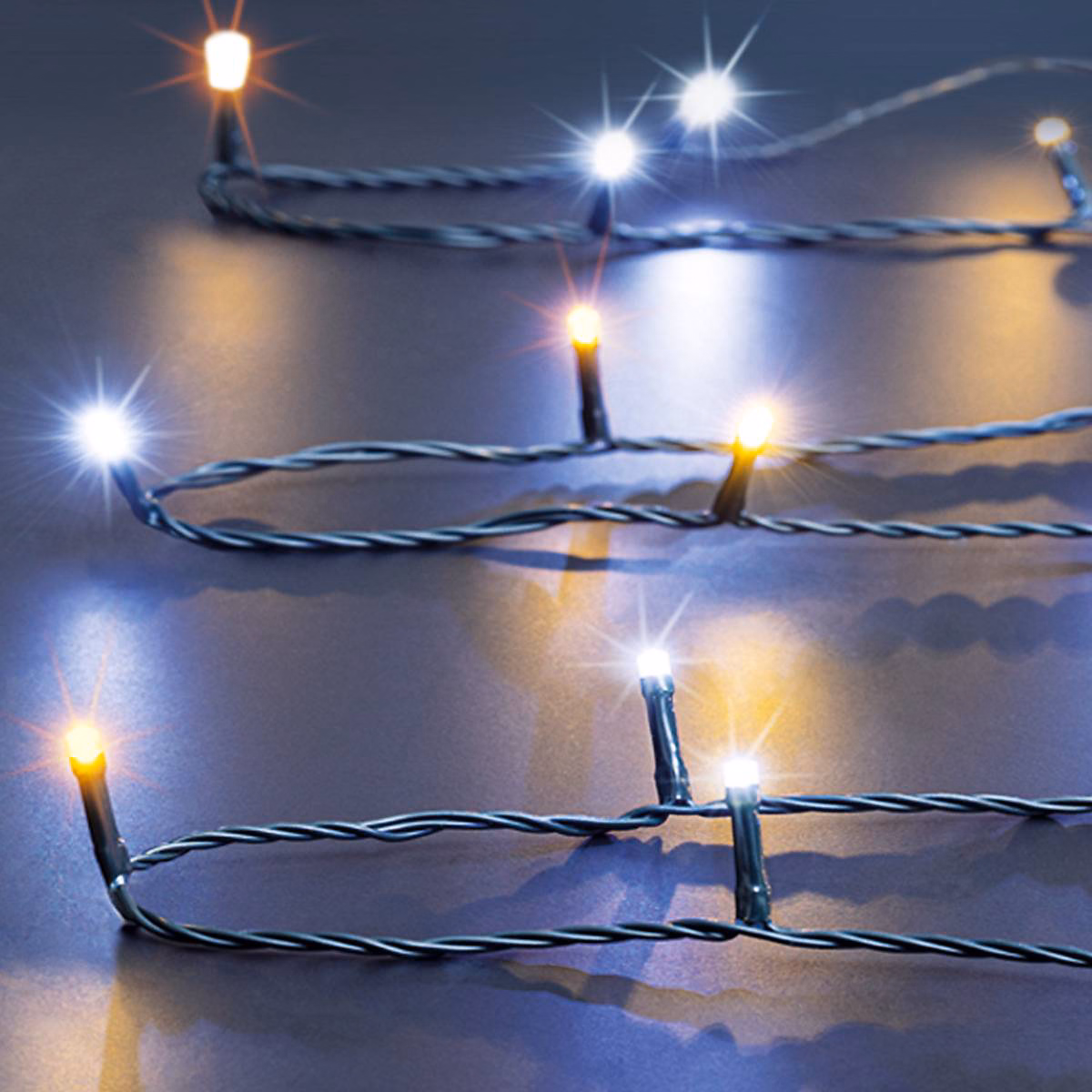 Boa lumineux extérieur 10m 500 led blanc froid/chaud + transfo – feeric lights & christmas