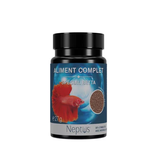 Aliment complet (granulés) pour betta Neptus - 75ml