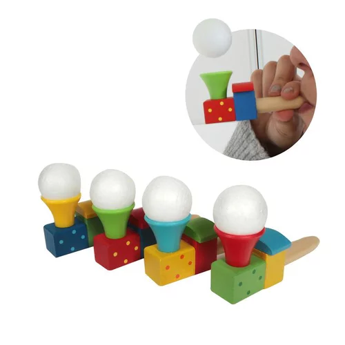 Pipe balle volante bois 10x7,5x3,5 cm à partir de 3 ans
