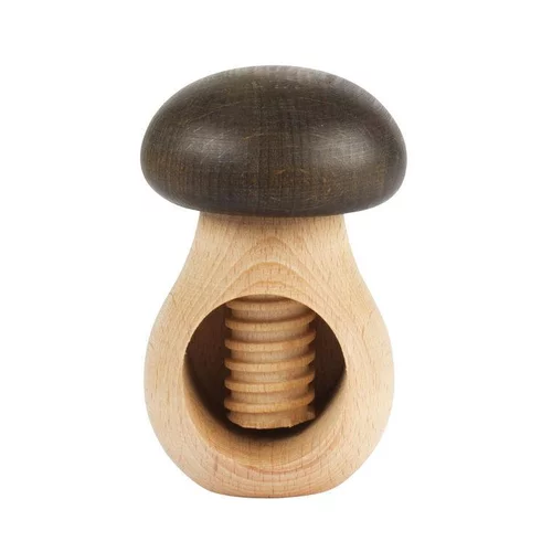 Casse noix en bois en forme de champignon