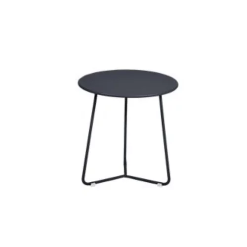 Table basse ronde coloris carbone Cocotte Fermob - Ø 34 x 36 cm