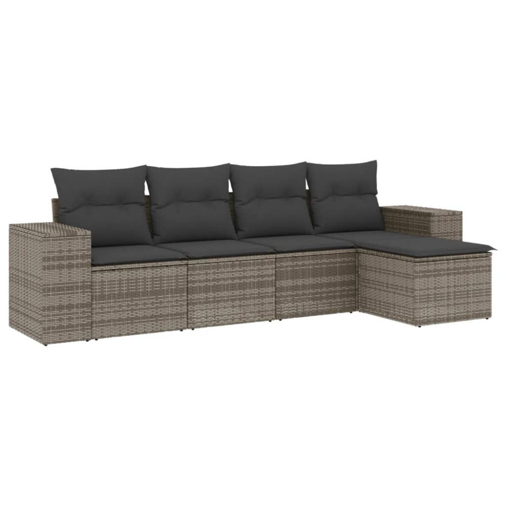 VidaXL 3222489 banc de jardin Rotin, Acier – Mobilier de jardin