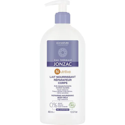 Lait Nourrissant Réparateur Corps Flacon 400 ml blanc