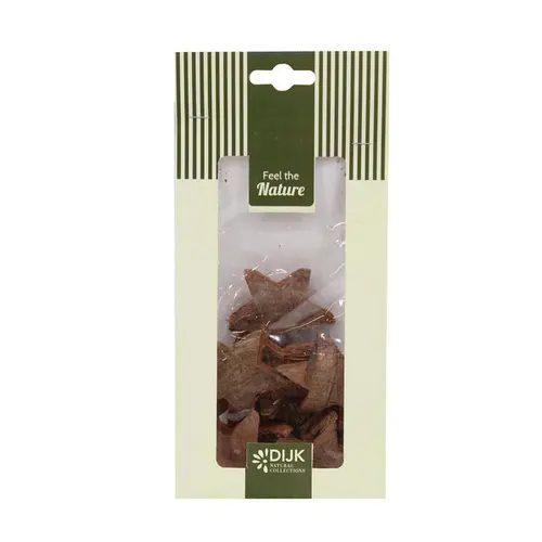 Étoiles de coco naturelles en sachet - les 10 pièces