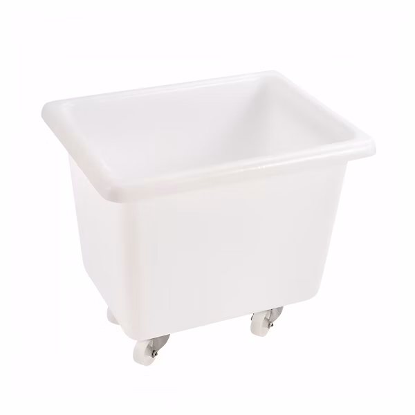Bac grand volume 500 L – 4 roues pivotantes dont 2 avec freins | blanc