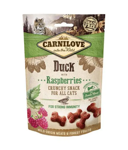 Friandise pour chat snack croquant au canard Carnilove - 50 g