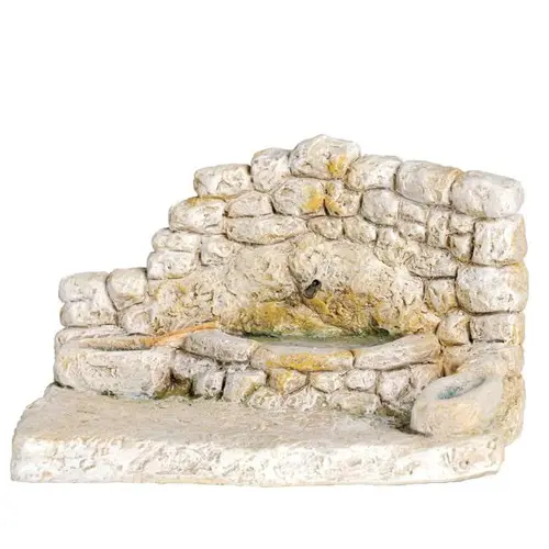 Accessoire de crèche de Noël fontaine abreuvoir Santons Escoffier - 17 x 11 x 10 cm