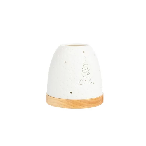 Mini igloo cœur coloris blanc en céramique