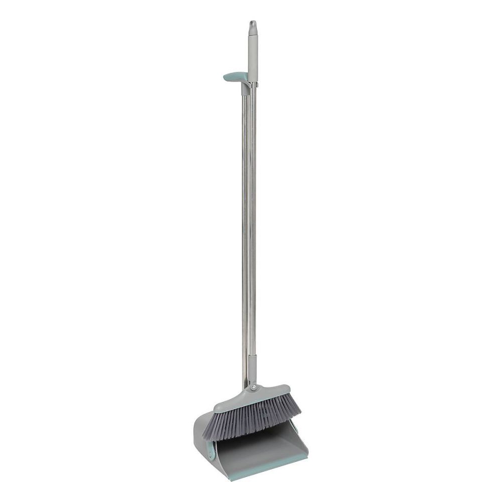 Balai et pelle pivotant gris et bleu – 5five