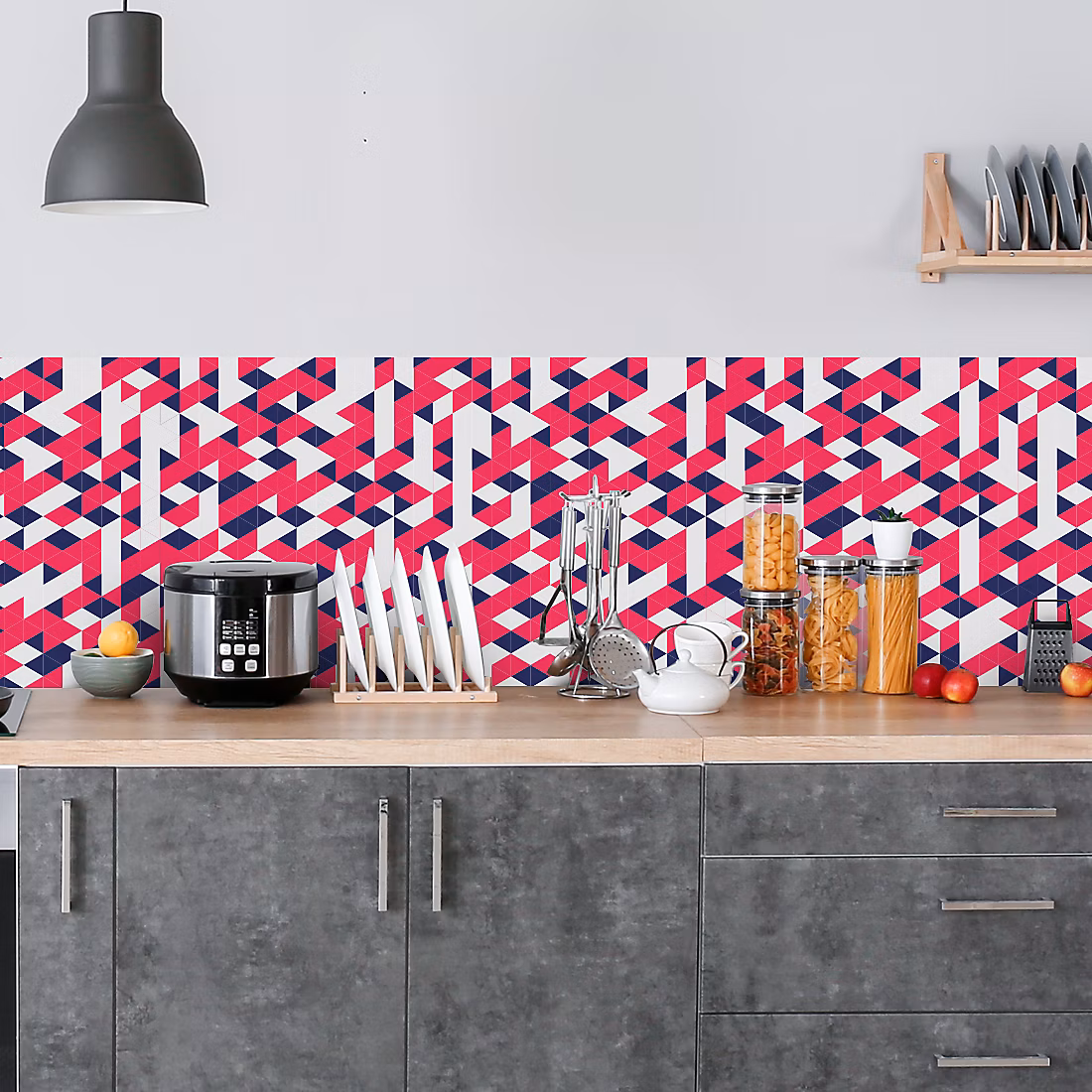 Crédence adhésive décoration moderne design 50 × 400 cm