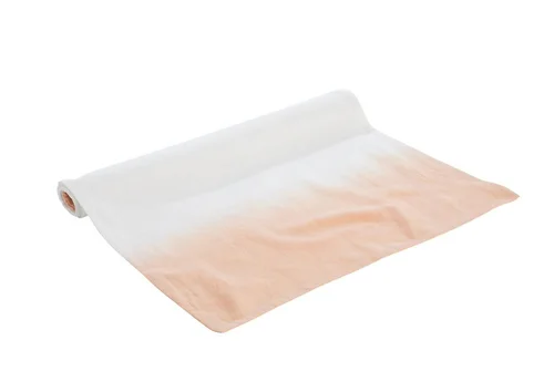 Chemin de table tie and dye coloris multicolore en coton - 35 x 50 cm