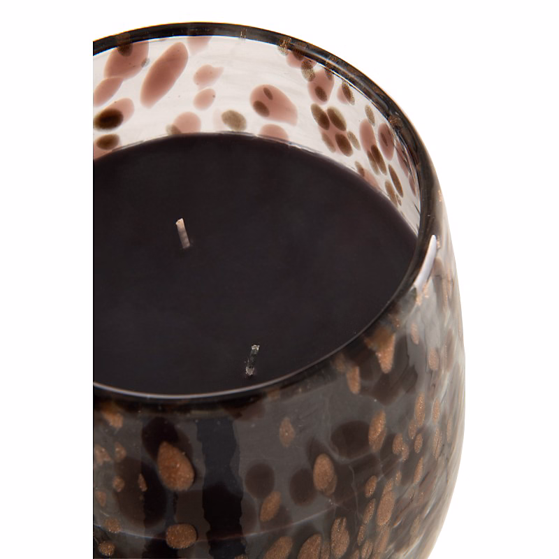 Objet décoratif – Bougie parfumée dans pot en verre multicouleur 15x15x22.5 cm