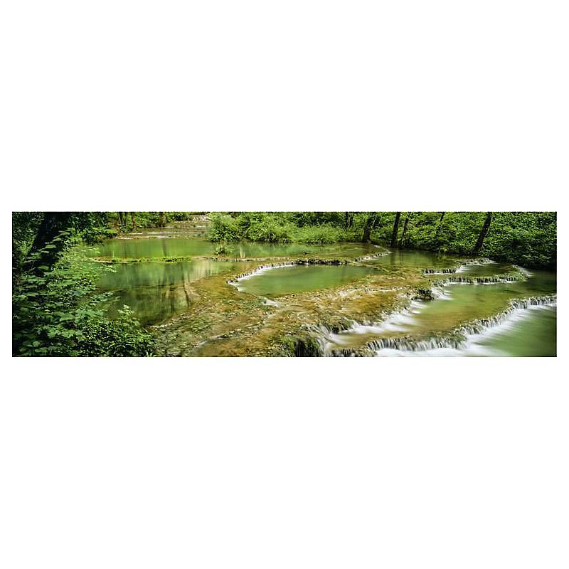 Brise vue imprimé BEAUME LES MESSIEURS – H.0.8 x L.3 m, 100% occultant, Made in France par Scenolia + kit de fixation offert