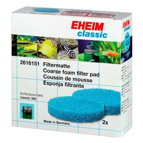 Coussins de mousse pour filtre classique, lot de 2, EHEIM - modèle Classic 350