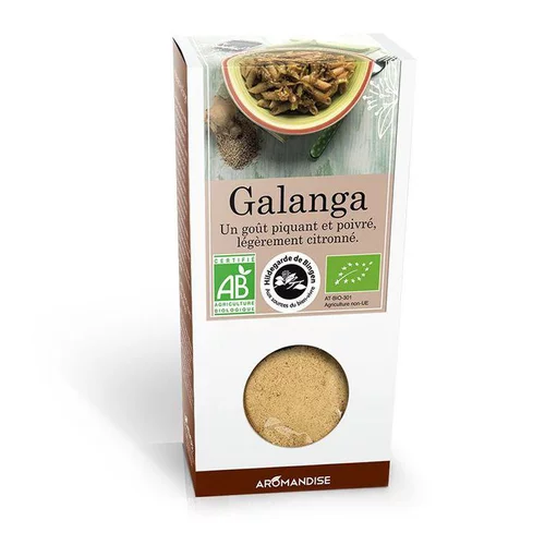 Galangal en poudre bio en boite de 40 g