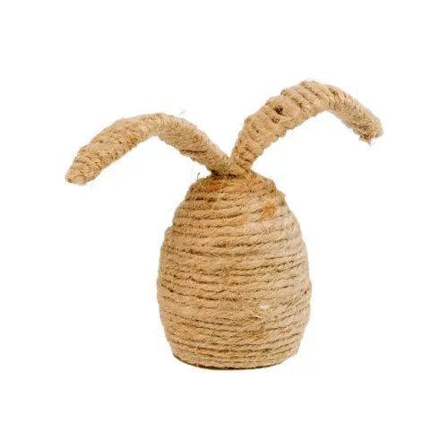 Œuf à oreilles de lapin naturel Nalio - H 17,5 x D 7,5 cm