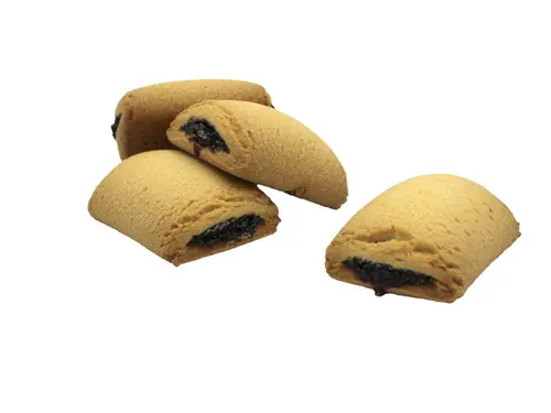 Biscuit sablé fourré à la myrtille bio Belledonne mini croc vrac - 3 kg
