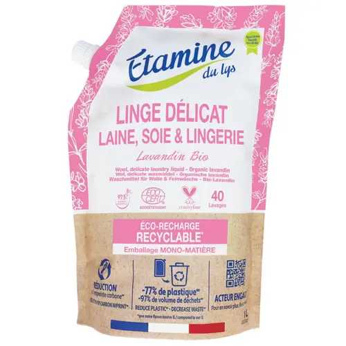 Lessive liquide linge délicat au lavandin bio Etamine du Lys - 1 L