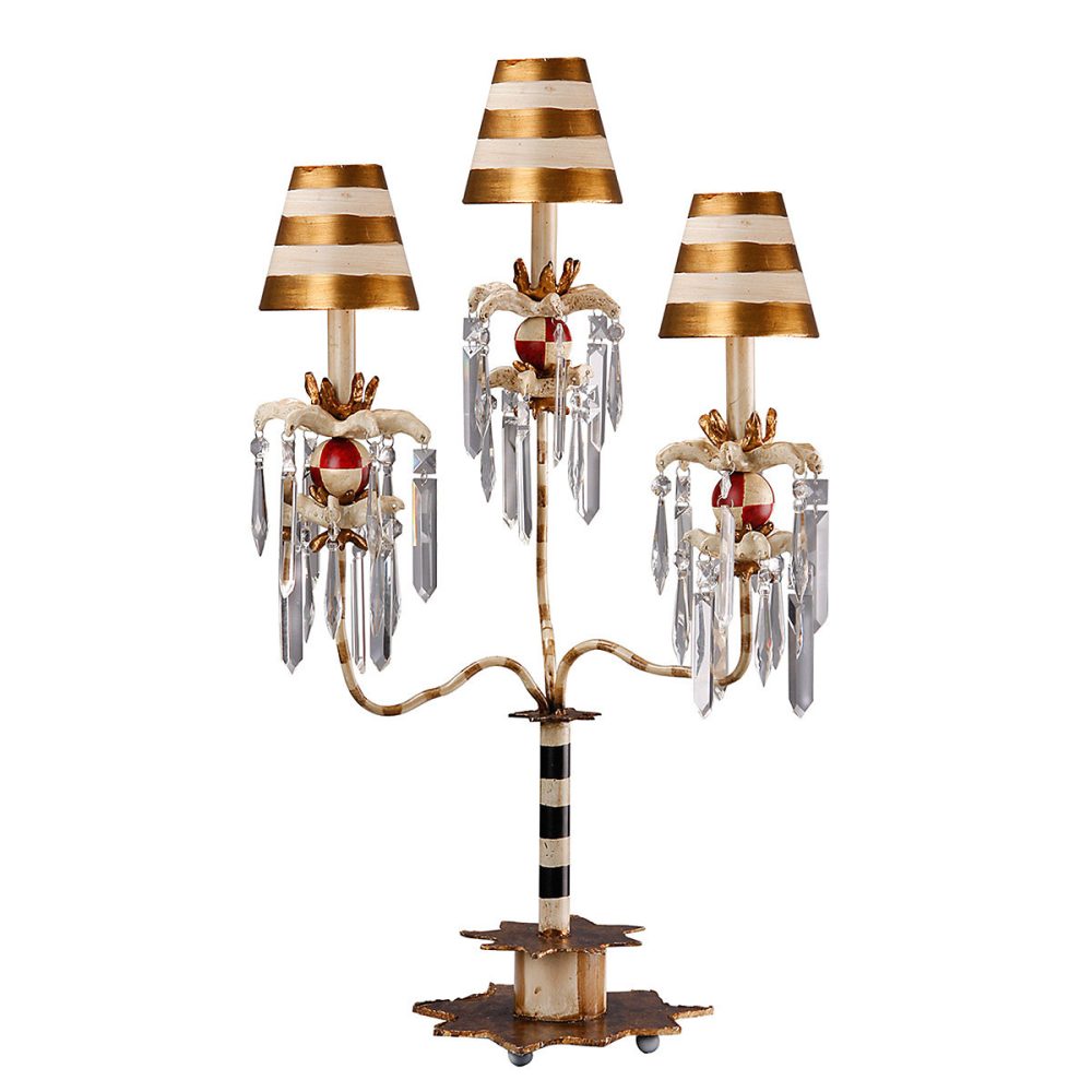 Elstead Birdland – 1 lampe de table lumineuse noir, or, cristal, E27