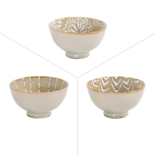 Coupelle Penjab coloris beige en porcelaine - Ø 11,5 cm