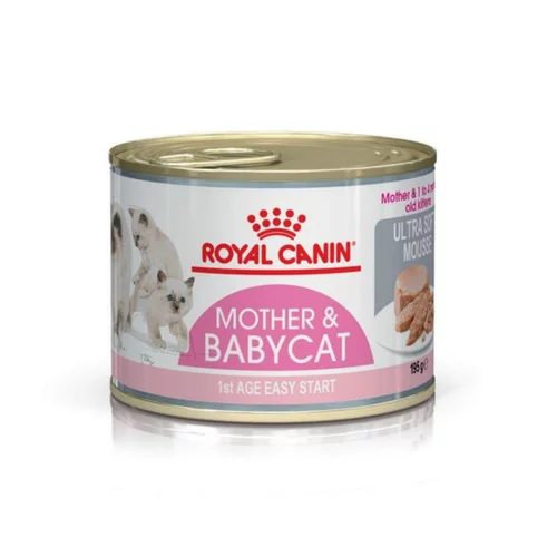 Pâtée pour chatte en gestation ou allaitante et chaton Mousse Royal Canin Babycat Instinctive - 195 g