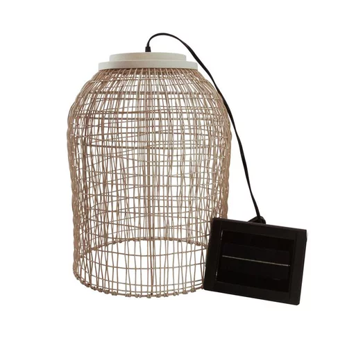 Suspension solaire bohème en rotin synthétique Ko Samuy - Ø 34 x H 46 cm