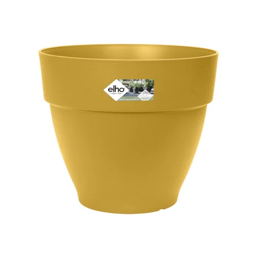 Pot en polypropylène jaune miel Elho Vibia Campana - Ø 20 x 17 cm
