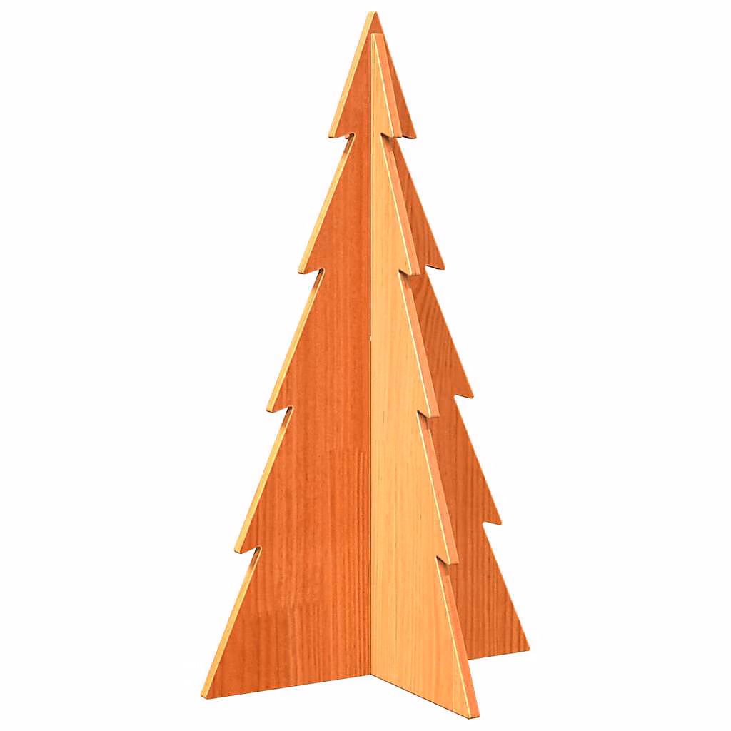 Arbre de Noël en bois pour décoration 80 cm bois de pin massif vidaXL – Réf. ZEWLDBNSC0714699613