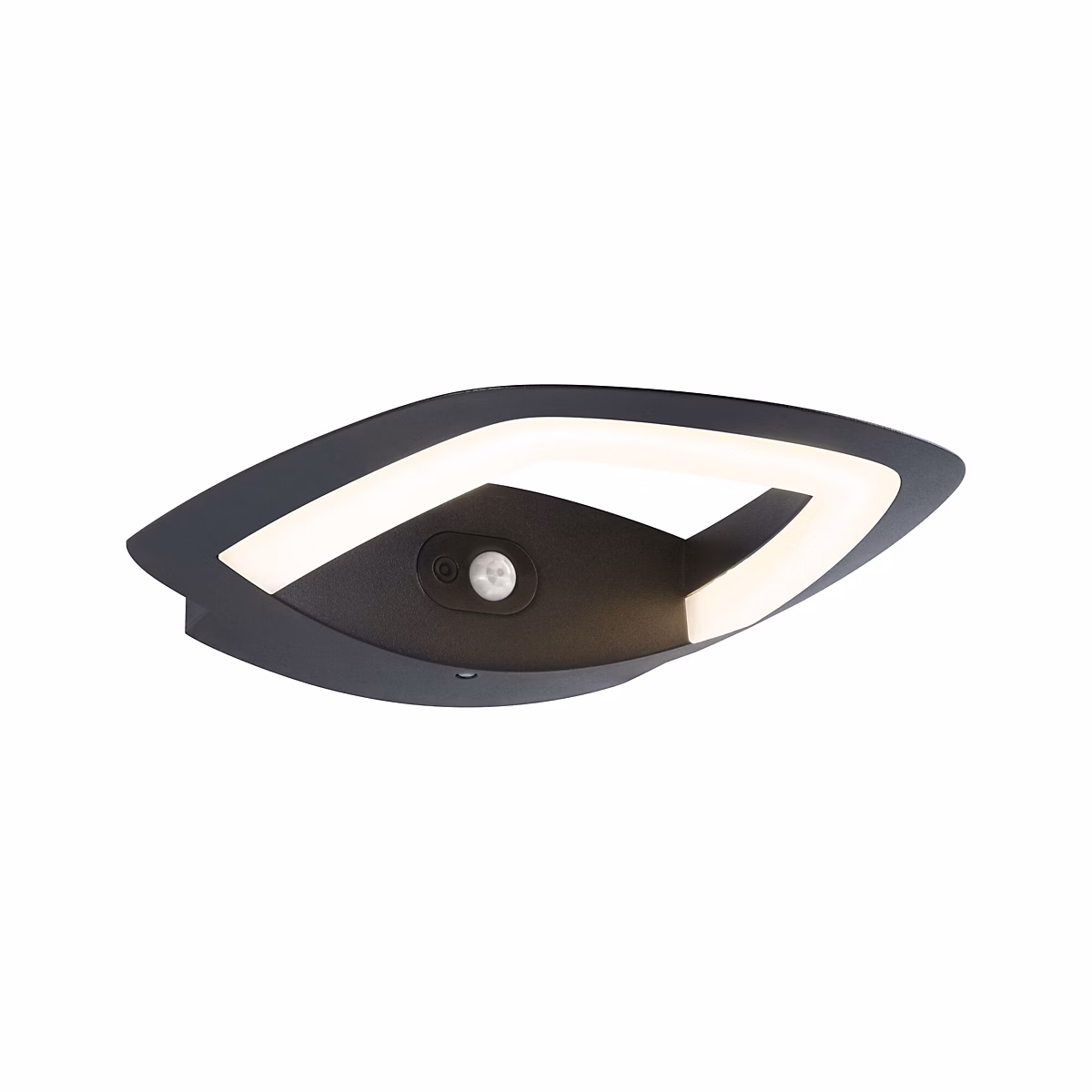 Applique d'extérieur LED Akena Détecteur de mouvement crépusculaire (IR) IP44 243 × 254 mm 3000K 11W 800lm 230V Anthracite Aluminium