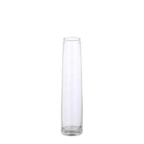 Soliflore en verre transparent Xandra - Ø 7 x H 30,5 cm