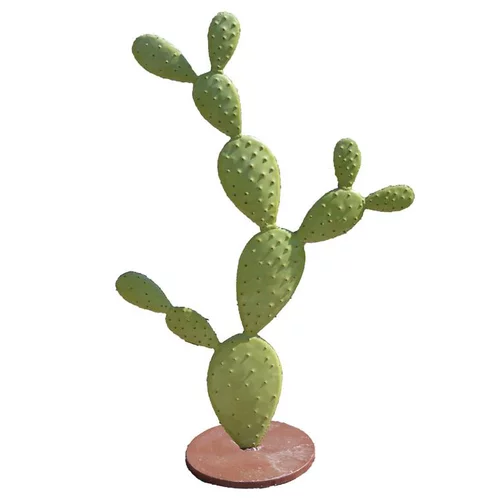 Décoration en métal Cactus plat vert - 30 x 66 x 103 cm