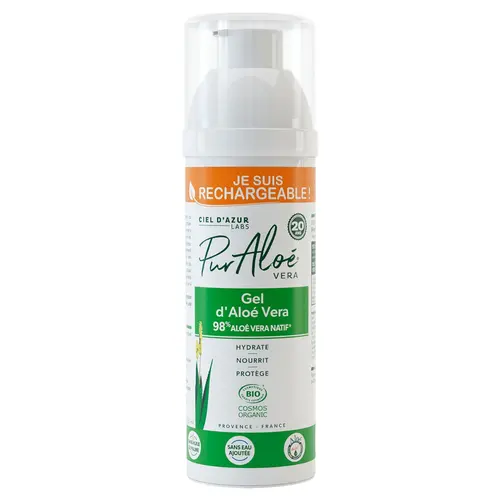 Gel natif externe 98 % Aloé Vera bio et commerce équitable Pur Aloé - 250 ml