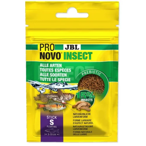 Alimentation insectes sticks petits 10g, 20ml - JBL ProNovo S