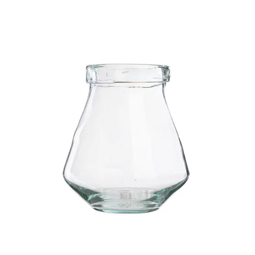 Vase en verre recyclé transparent Jive - Ø 12,5 cm