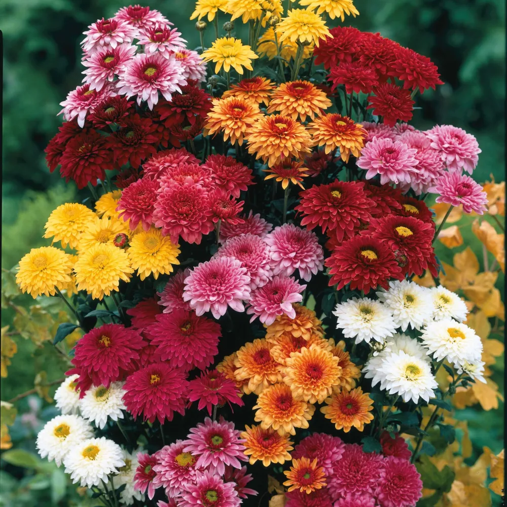 3 Marguerites d'automne en mélange Dendranthema indicum