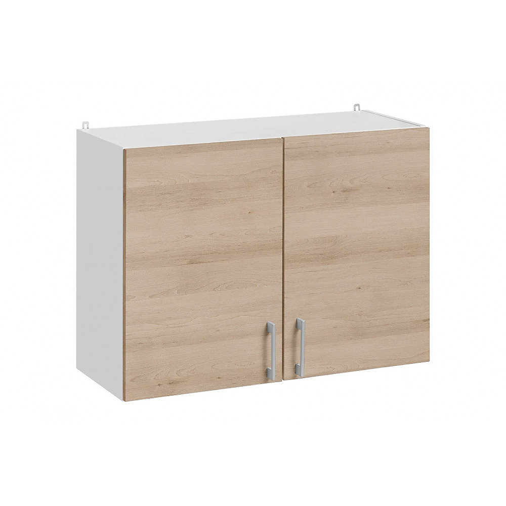 Cuisineandcie – Meuble haut de cuisine Eco Chene Naturel 2 portes L 80 cm