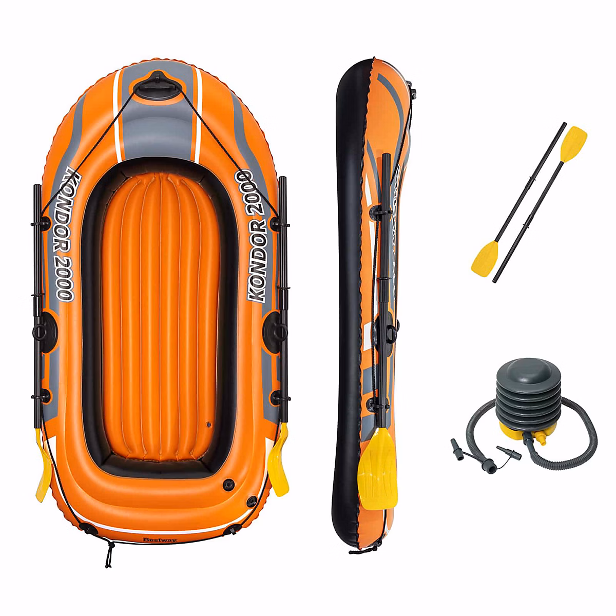 Bateau Gonflable Bestway Hydro Force Kondor 2000 188 × 93 × 30 cm 2 Personnes Pagaies et Pompe