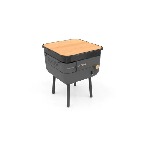 Plancha Nomad au gaz coloris noir en acier Forge Adour Nomad - 33,5 x 33,5 x 21,5 cm