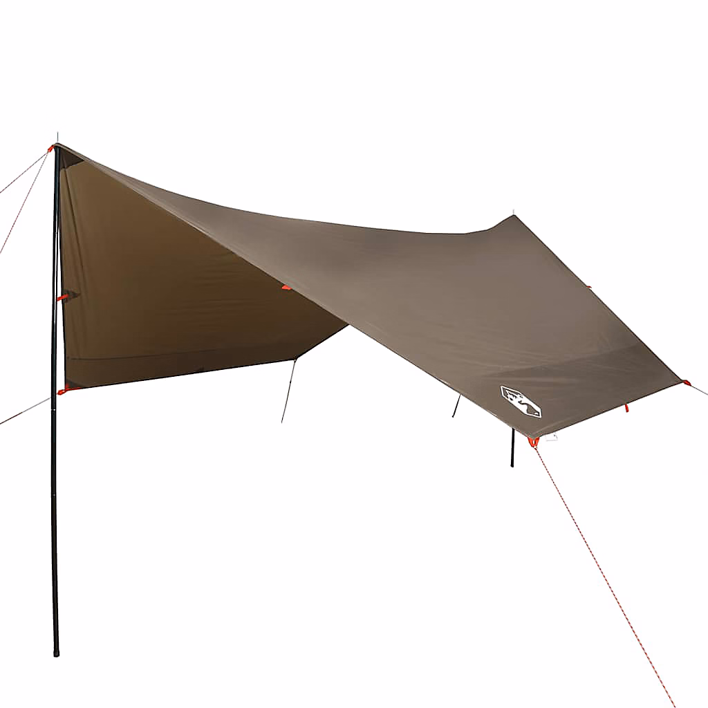 Bâche de camping marron 438 × 376 × 212 cm imperméable vidaXL