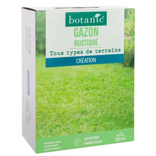 Graines de gazon à semer rustique pour création botanic® - 3 kg