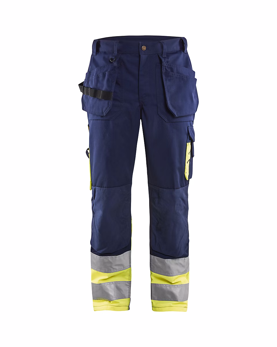 Pantalon artisan haute visibilité marine/jaune fluo 48 – 152918608933, EN ISO 20471 classe 1