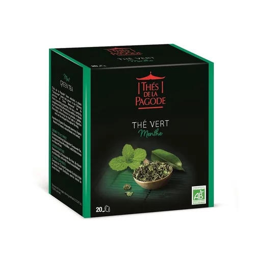 Thé vert Menthe bio Thés de la Pagode - 40 g / 20 infusettes