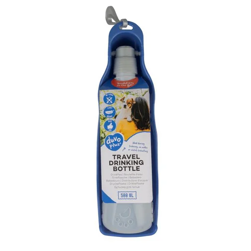 Bouteille d'eau de voyage pour chien coloris bleu Duvoplus - 500 ml
