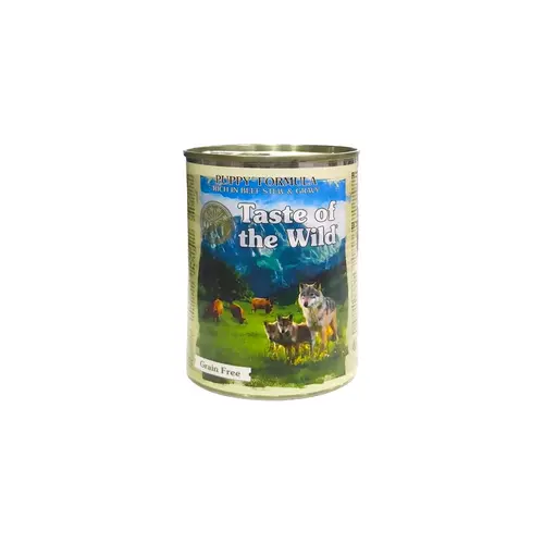 Pâtée pour chiot en sauce au bœuf Taste of the Wild - 390 g